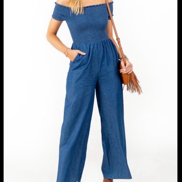 Francesca's Collections Pants - Francesca’s Denim Jumpsuit